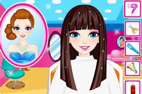 Only the biggest and best hairdo will do in this 3D platform game. Walk across the magical segments of the track that will make your hair rapidly grow, but stay away from the hazards. All those flames and gigantic scissors will damage your hair and maybe even give you split ends, too!.