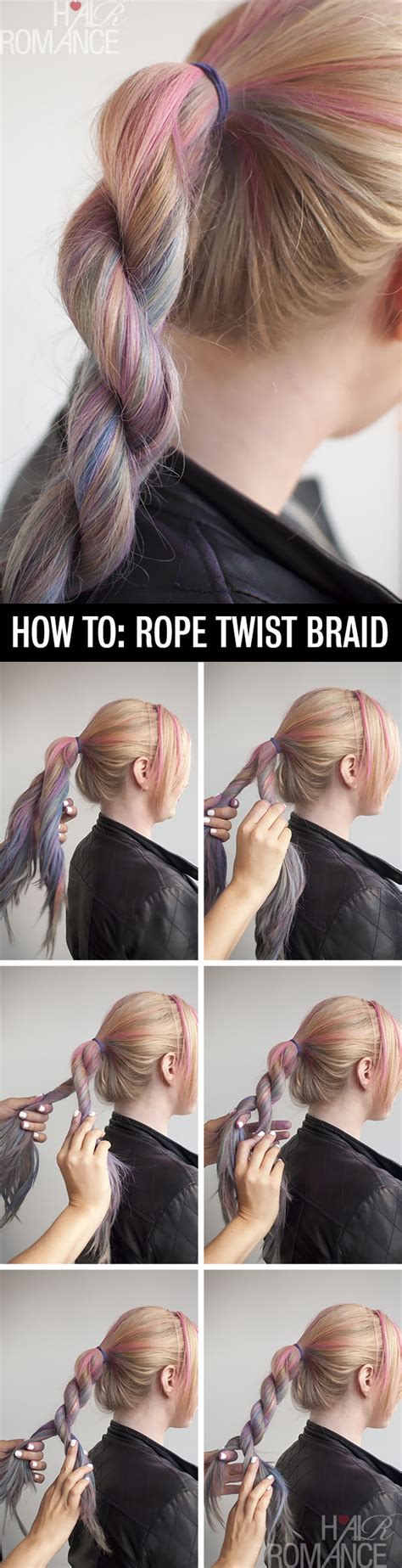 Hairstyle tutorial – how to do a rope twist braid Micro Blogs