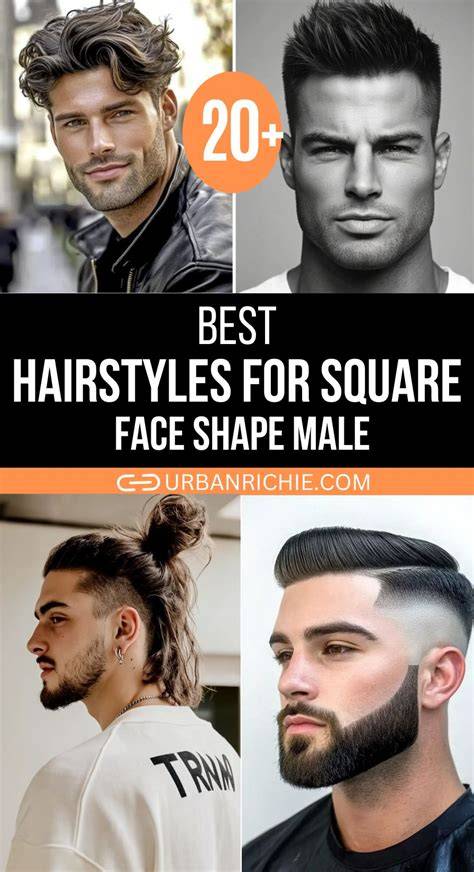 Hairstyles for square face shape male. Square faces have defined features, an...