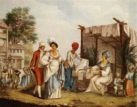 The white population in the largest colony, Saint Domingue, numbered only 30,000 in 1789. In the United States, non-whites were almost always put in the same class as black slaves, but in the French colonies, many whites had emancipated their mixed-race children, creating a class of “free coloreds” that numbered 28,000 by 1789.. 