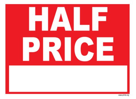 Half And Half Price