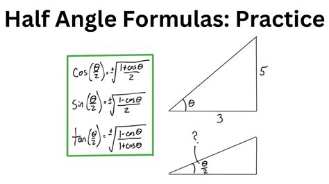 Half angle formulas.  This tutorial contains a few example problems The tri...
