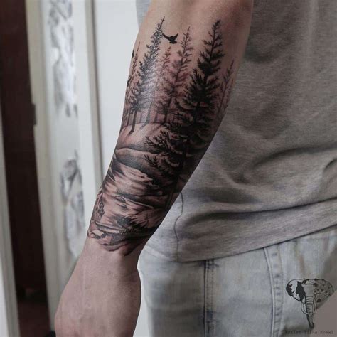 Full Sleeves. Full sleeve tattoos start at the top of the arm or shoulder and run all the way down to the wrist. Depending on the design, some full sleeves also incorporate the hand and even the fingers. Aside from allowing more elements, full sleeves give you the ability to create a piece that flows nicely.. 