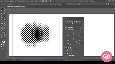 Halftone illustrator.  Learn how to turn a gradient filled shape into a vector fading...
