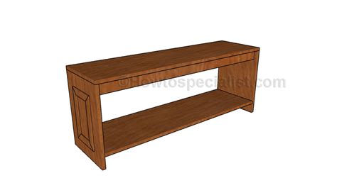 Hall bench plans: HowToSpecialist - How to Build, Step by