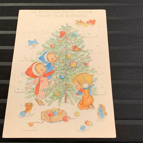 Hallmark Vintage Betsey Clark Paper Advent Calendar Never Used eBay