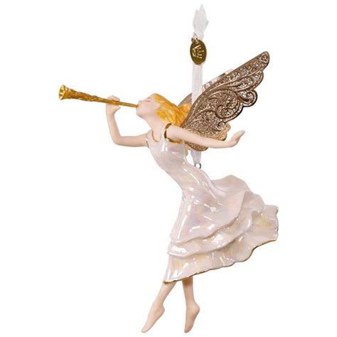 Hallmark angel ornaments. Christmas tree ornament is 3rd in the Christmas Angels collector's series. Artist crafted by Joanne Eschrich, this Keepsake Ornament features fabric and metal accents. Pre-packaged in a box for easy gift giving, preservation and storage. Dated 2020 in copyright. With unparalleled artistry and exceptional detail, Hallmark Keepsake Christmas ... 