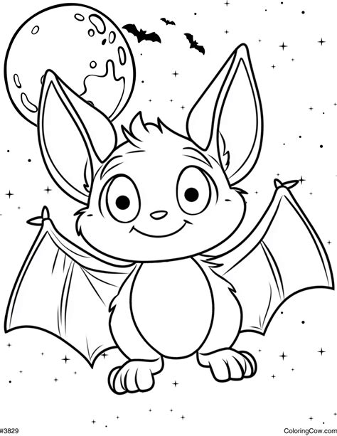 Halloween Bat Coloring Pages