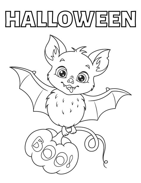Halloween Bat Coloring Shee