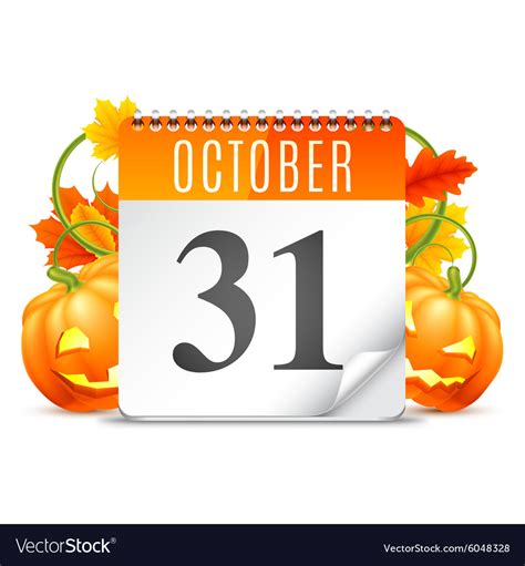 Halloween Calendar Clipart