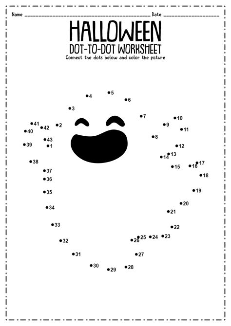Halloween Connect The Dots Free Printable