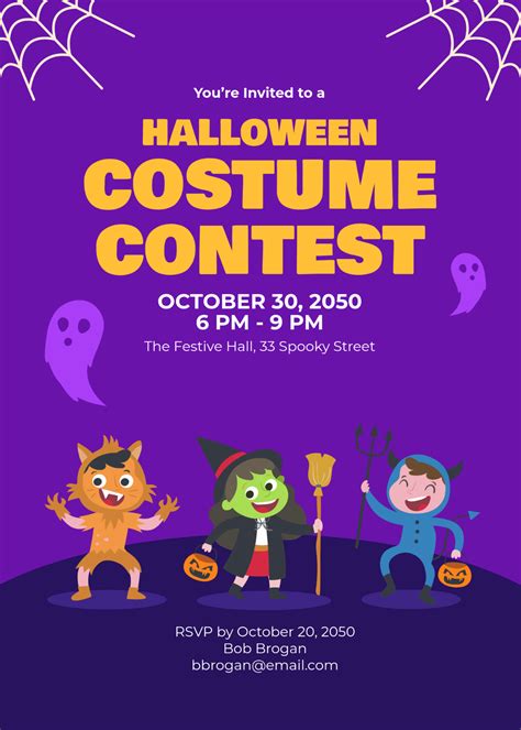 Halloween Costume Contest Email Template