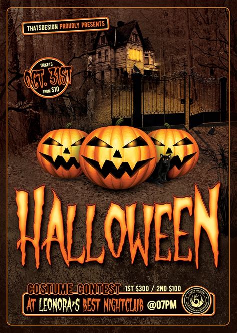 Halloween Flyer Template V1 Party Flyers for