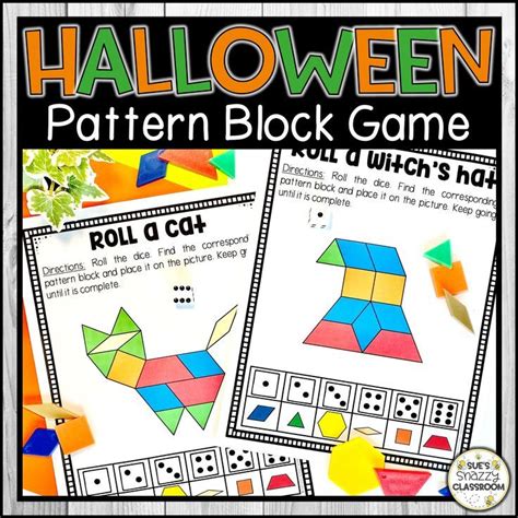 Halloween Pattern Block Activities Pattern blocks, Pattern blocks