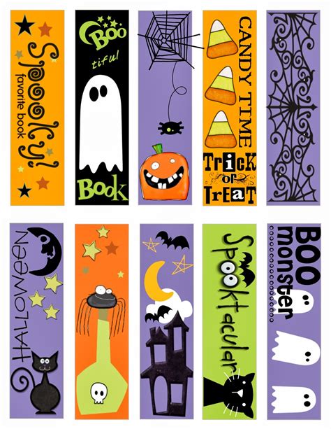 Halloween Printable Bookmarks
