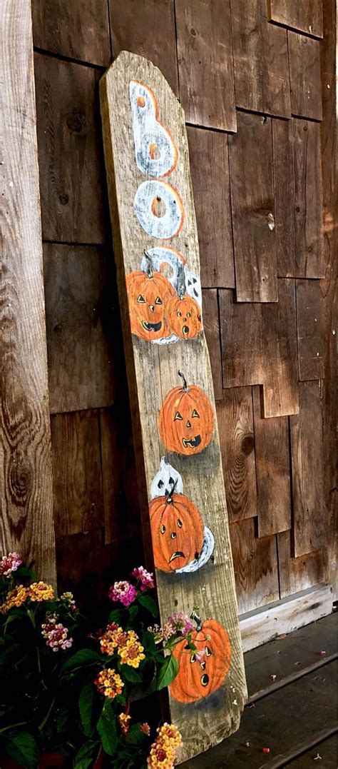 Halloween Reclaimed Fence Board
