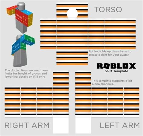Halloween Striped Sweater Roblox Clothes Free design Templates for all