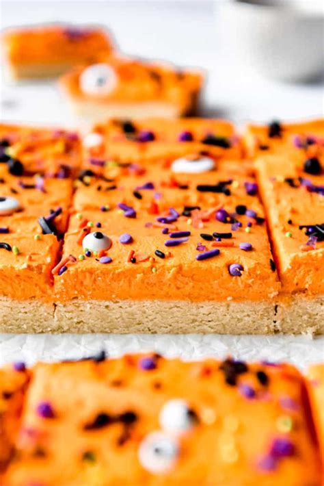 Halloween Sugar Cookie Bars - House of Nash Eats