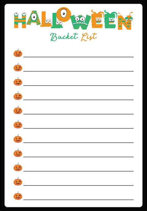 Halloween To Do List