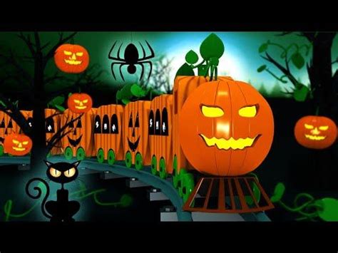 Halloween Train: Toy Factory Halloween Train Cartoon for Kids - YouTube