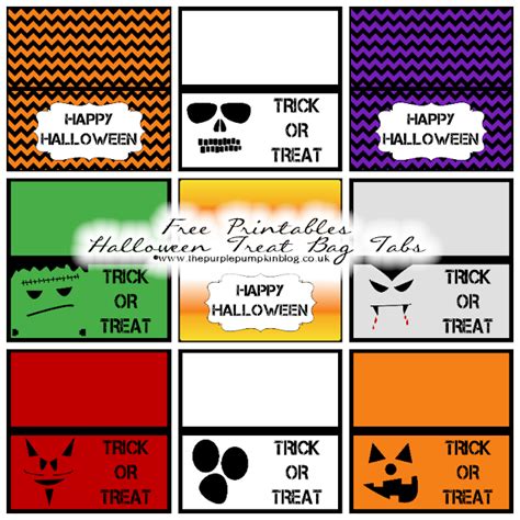 Halloween Treat Bag Tabs