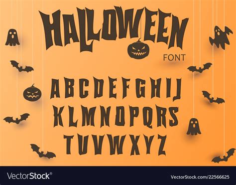 Halloween font. Get ready to embrace the spooky spirit of Halloween with our haunting collection of Halloween fonts. Whether you're designing invitations, posters, social media graphics, or any other Halloween-themed projects, our fonts are sure to create the perfect eerie atmosphere. From creepy and eerie to bold and expressive, our Halloween fonts offer a wide range of options to suit various design needs ... 