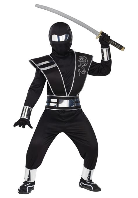 Halloween ninja outfit. Kid's Red Ninja Halloween Costume, Samurai Warrior Outfit with Plastic Sword & Plastic Throwing Star Accessory. 4.5 out of 5 stars. 14. $12.99 $ 12. 99. $5.99 ... 