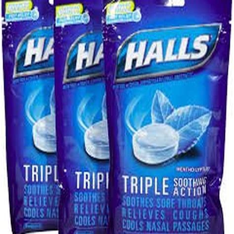 Halls Drops, Menthol-Lyptus, 30-Count Drops (Pack of 3)