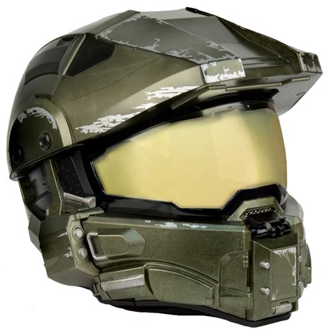 Halo master chief motorcycle helmet. This master chief ultra prestige costume is the most realistic halo costume ever made, with a fully printed under suit, over 20 pieces of game-accurate sculpted armor and a light-up full helmet. Looking for specific info? 