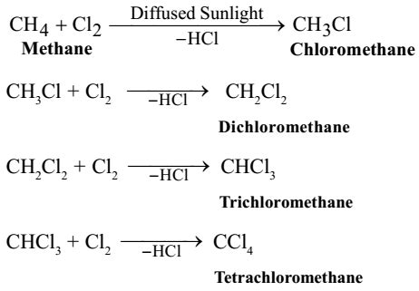 Halogenation Reaction of Alkanes - Study Page