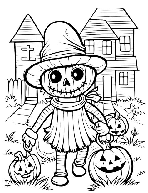 Haloween Coloring Shee