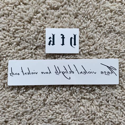 Halsey Set of 2 Temporary Tattoos Unused set of two... Depop