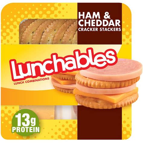 Ham and cheese lunchable. MEAT, CHEESE, & CRACKERS. This is probably one of the most common DIY lunchables there is and for good reason! You can easily switch out the ingredients you use to make it, that way they don't get burnt out on having the same thing all of the time. Meat – Any type of lunch meat will do! Ham, turkey, chicken, bologna, and anything else you may ... 