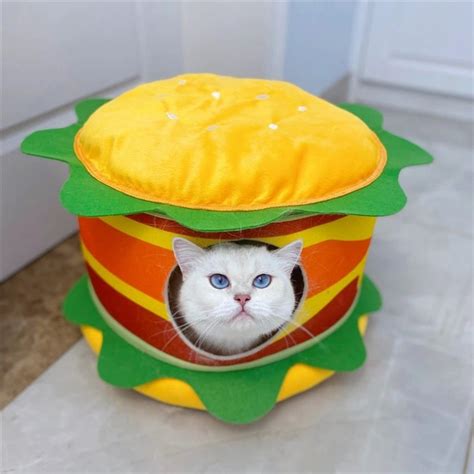 Hamburger Cat Bed Marshmallow Cat Bed