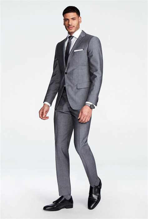 Hamilton Sharkskin Gray Suit