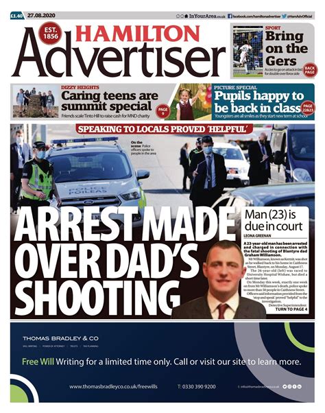 Hamilton advertiser blantyre news obituaries. .  ...