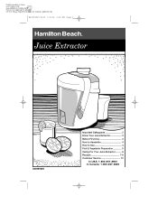 Hamilton beach 67811 owners manual download. - Child care guidelines sample menus and recipes.