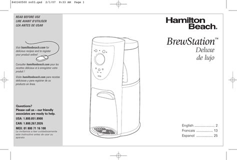 Hamilton beach brew station deluxe manual. - Handel zagraniczny krakowa w połowie xvii wieku.
