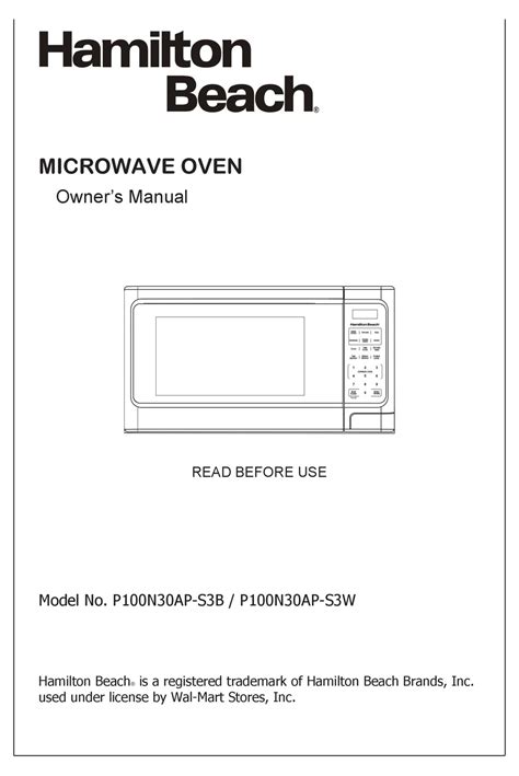 Hamilton beach microwave hb p100n30al s3 manual. - Download icom ic r10 service repair manual.