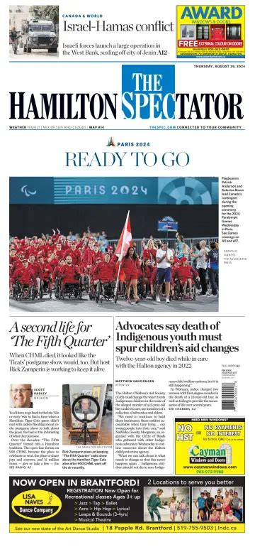 Hamilton spectator today.  Amalgamation of Hamilton, other conservation authorities moving...