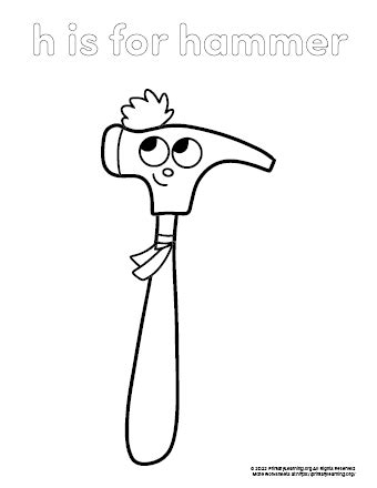 Hammer Ev Coloring Page