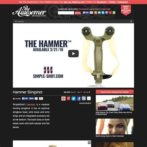 Hammer Slingshot - The Awesomer