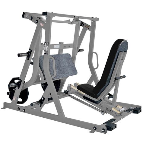 Hammer strength leg press. Hammer Strength Plate-Loaded Iso-Lateral Leg Press. $5,605.99. SKU: HS-PL-ILLP. From. Check your purchasing power. Add to Cart. Olympic plates not included. BUILT-TO-ORDER with a production time between 12-20 weeks. Confirm your color selection upon purchase (see Frame and Upholstery Color Options below) 