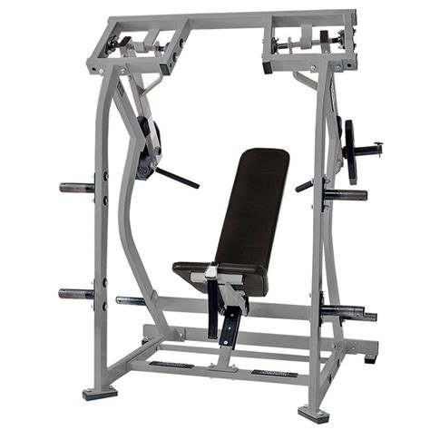Hammer strength shoulder press. Hammer Strength P/L ISO Lateral-Shoulder Press, blueprinted from human movement. Separate weight horns engage independent diverging and converging motions for equal strength development and muscle stimulation variety. The back pad is angled 40 degrees for stabilization and to eliminate hyper extension of the spine. Features Back pad is … 