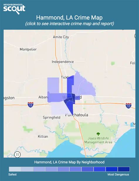 Most accurate 2021 crime rates for Hammond, LA. Your chance of being a victim of violent crime in Hammond is 1 in 84 and property crime is 1 in 16. Compare Hammond crime data to other cities, states, and neighborhoods in the U.S. on …