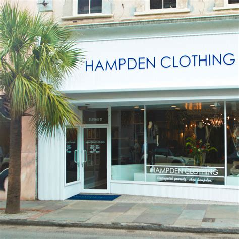 Hampden clothing. HOW TO SHOP. 314 King Street Charleston, South Carolina 29401 Call or Text Us 843.724.6373 Online Customer Service Line 800.346.5083 (Call or Text) ; Hours: Mon - Sat. 11am - 6pm 