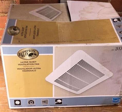 Hampton bay ultra quiet ventilation fan. Hampton Bay Ultra Quiet Ventilation Fan 110 CFM 1.0 Sone Large Room 1004156152. This item is brand new in original packaging. We opened the box and inspected for any damage or missing parts, and everything checked out great.</p><br /><p>The item you see in the pictures is what you&apos;ll actually receive. </p><br /><p>Super fast free same day shipping m-f by 2 pm EST via USPS or UPS.</p><br ... 