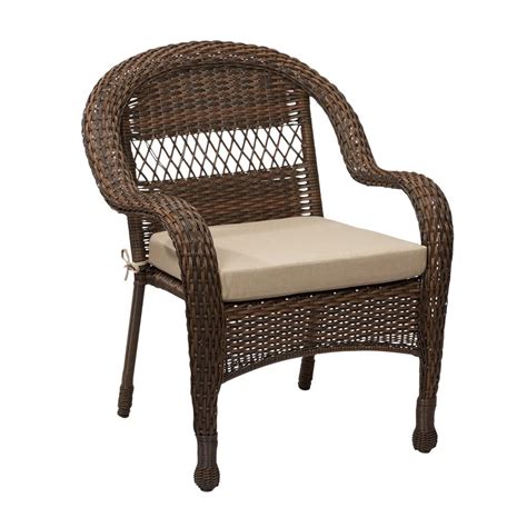 Laguna Point 4-Piece Wicker Outdoor Sectional Chairs with Cushi