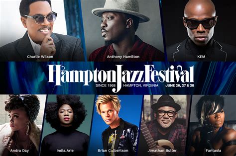 The time has come! Here is the lineup for the 46th Annual Hampton Jazz Festival: Friday, June 28 is SOLD OUT: Family Reunion featuring Gladys Knight and The O’Jays, KEM, Leela James. Saturday, June 29: Heads of State feat. Bobby Brown, Johnny Gill & Ralph Tresvant, Fantasia, George Benson, Forte Jazz Band feat. Brian Pinner. 