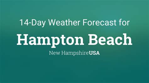 Oct 11, 2023 · Hampton Beach, NH - Weather forecast from Theweather.com. Weather conditions with updates on temperature, humidity, wind speed, snow, pressure, etc. for Hampton Beach, New Hampshire 
